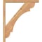Ekena Millwork Olympic Block Smooth Bracket w/ Offset Brace, Western Red Cedar, 3 1/2"W x 24"D x 28"H BKT0402X24X28OLY05SWR - alternate 2
